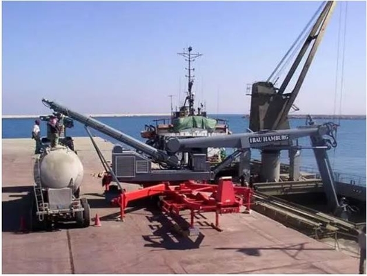 De compacte losinstallatie van het schroefschip was van toepassing om cement bij zeehaven leeg te maken