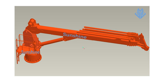 3t30m het Telescopische Schip van Boommarine crane for onboard multi purpose