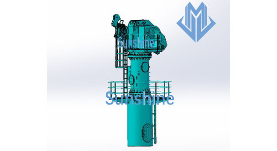 2.5t22m elektrische hydraulische vouwbare boom mariene kraan voor zeeondersteuningsvaartuig