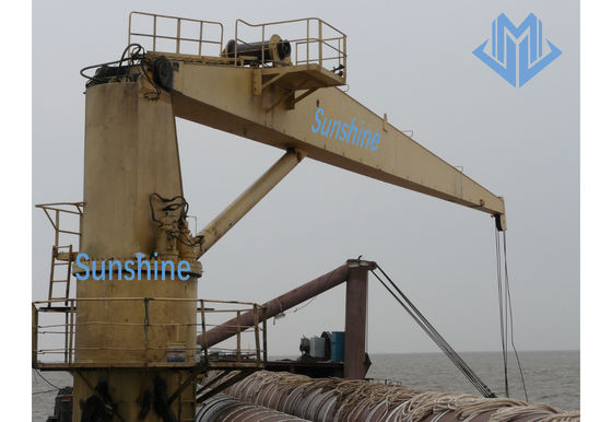 ABS Certificaat 5t15m Stijve Boom Marine Crane For General Cargo Handling