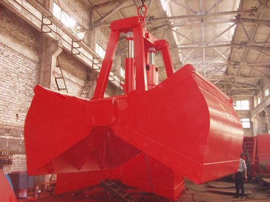 10 de Greepemmer van Clamshell van de kubusmeter Elektrische Hydraulische voor het Bulkmaterialen Leegmaken