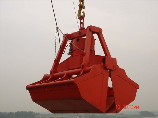 10 de Greepemmer van Clamshell van de kubusmeter Elektrische Hydraulische voor het Bulkmaterialen Leegmaken