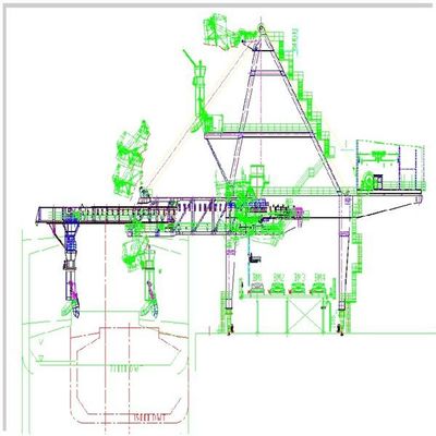 Het Type van de Continuïteitsriem van de ladingscapaciteit 4000t/H Schiplader