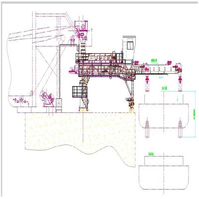 Het Type van continuïteitsriem Capaciteit 1200 van Schipladers Tph