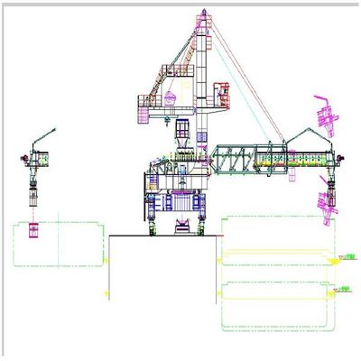 De bulkmaterialen blijven ladend Riemtype Capaciteit 1000 van Schipladers Tph