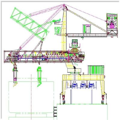 De bulkmaterialen blijven ladend Riemtype Capaciteit 1000 van Schipladers Tph