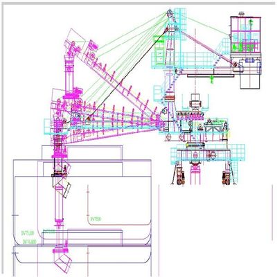 Ononderbroken Automatisch de Ladingssysteem van Schipladers voor Bulk Materiële Behandeling