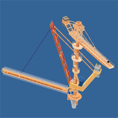 Cirkelveekraal die en Systeem voor Bulkmaterialenbehandeling stapelen terugwinnen