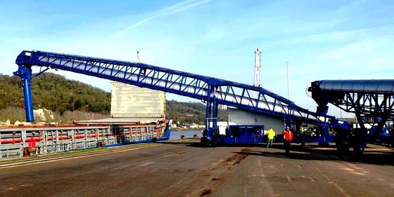 De mobiele Radiale transportband van de stapelaarboom voor Bulkmaterialenbehandeling