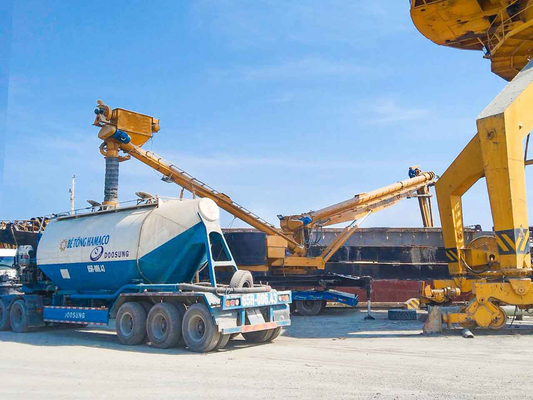 Losinstallatie van het de Schroefschip van PPG de Ononderbroken voor het Leegmaken van Cement