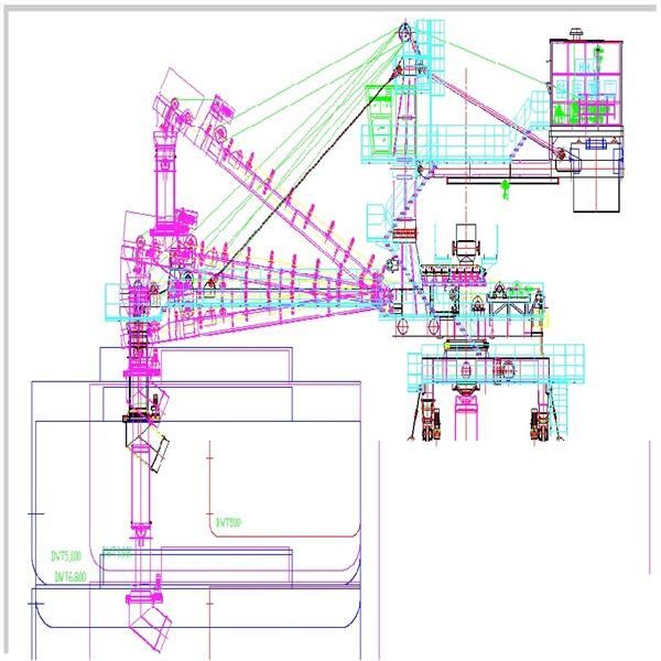 De Bulkmaterialenbehandeling van 5000 Tph-het Type van Capaciteitsriem Schipladers